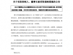 涉嫌违规披露！涉氢上市公司董事长被“刑事强制措施”