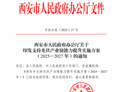八大方面给予高额奖补！陕西西安出台支持光伏产业链能力提升实施方案